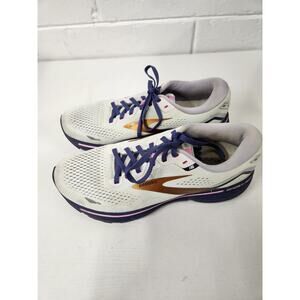 Brooks Women's Ghost 15 Neutral Running Shoes, Sz 8.5, Spa Blue/Neon Pink/Copper